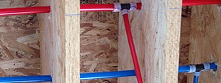Home re-piping with PEX